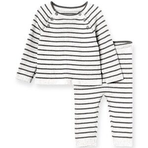 Cotton Knit Stripes Set